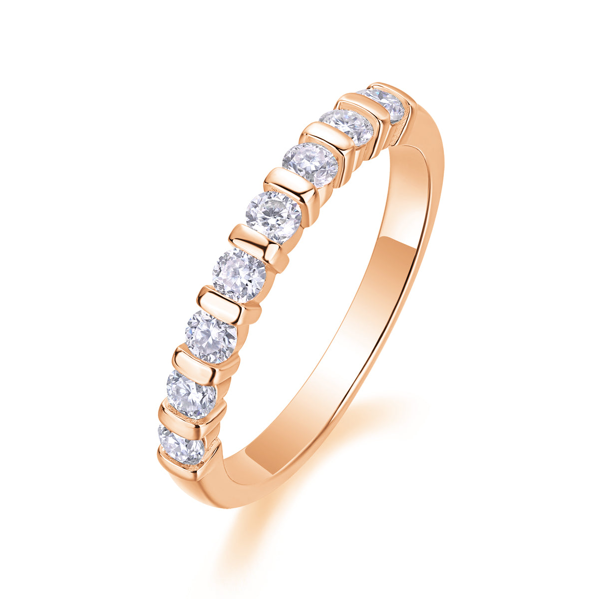 Moissanite Wedding Ring | 925 Silver | Gold & Rose Gold | Elvarina