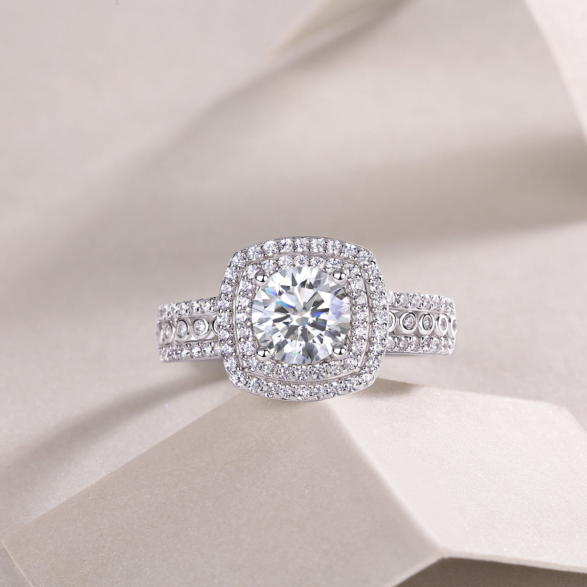 Moissanite Wedding Ring | 1ct S925 Silver | Elvarina