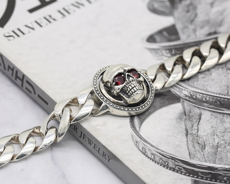 925 Silver Vintage Thai Silver Bracelet for Men | Elvarina