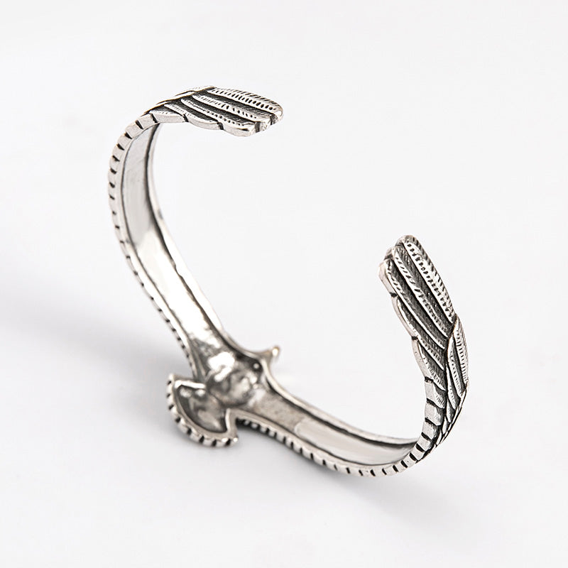 Viking Eagle Cuff Bracelet for Men | Nordic Bangle | Elvarina