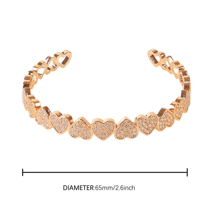 Gold Plated Love Bracelet – Unisex Geometric | Elvarina