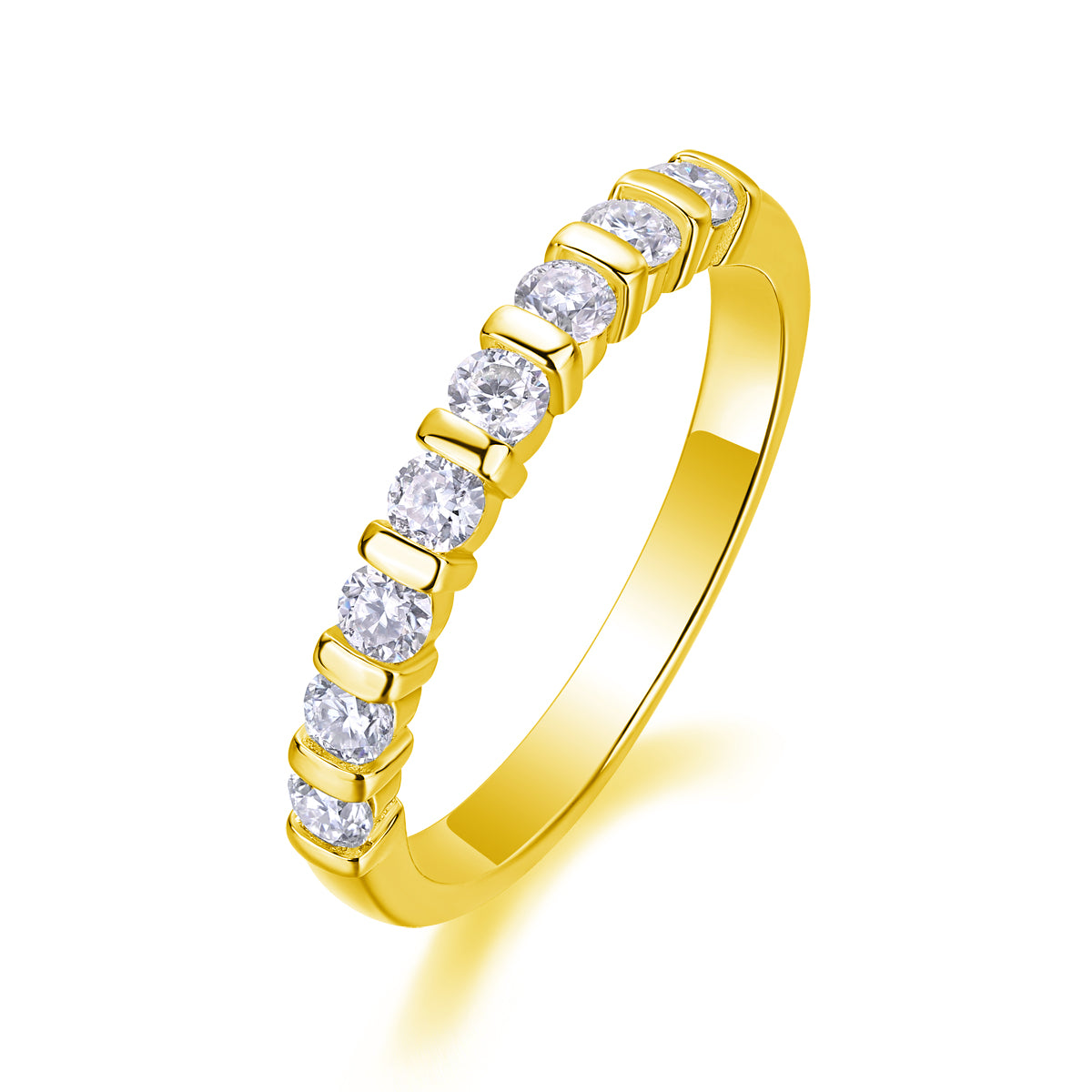 Moissanite Wedding Ring | 925 Silver | Gold & Rose Gold | Elvarina