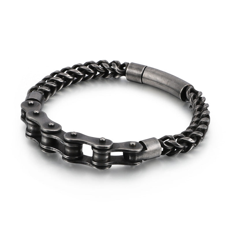 Motorcycle Chain Bracelet Stainless Steel Men Women - Elvarina