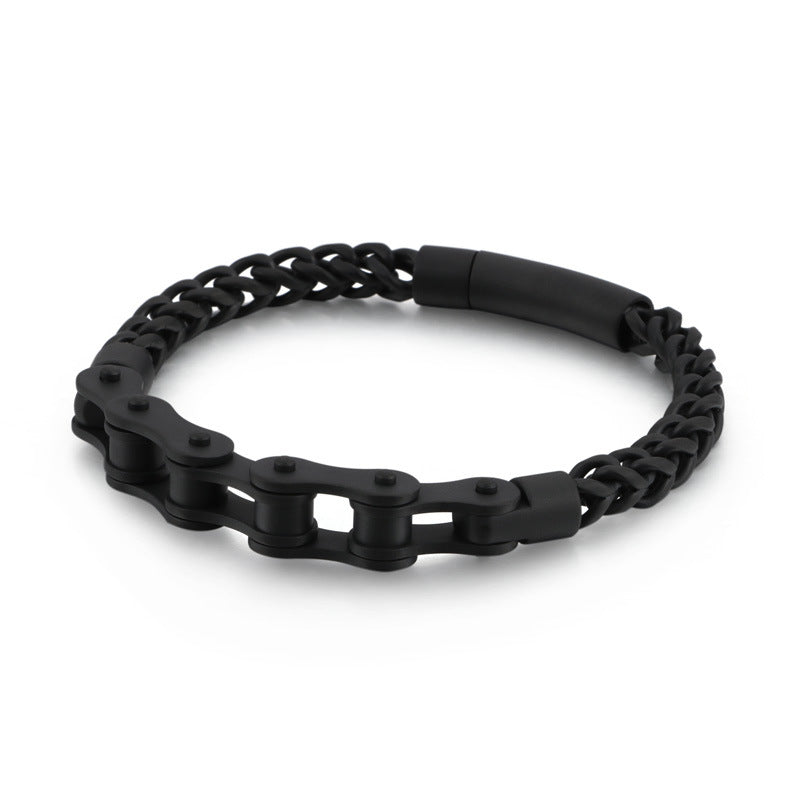 Motorcycle Chain Bracelet Stainless Steel Men Women - Elvarina