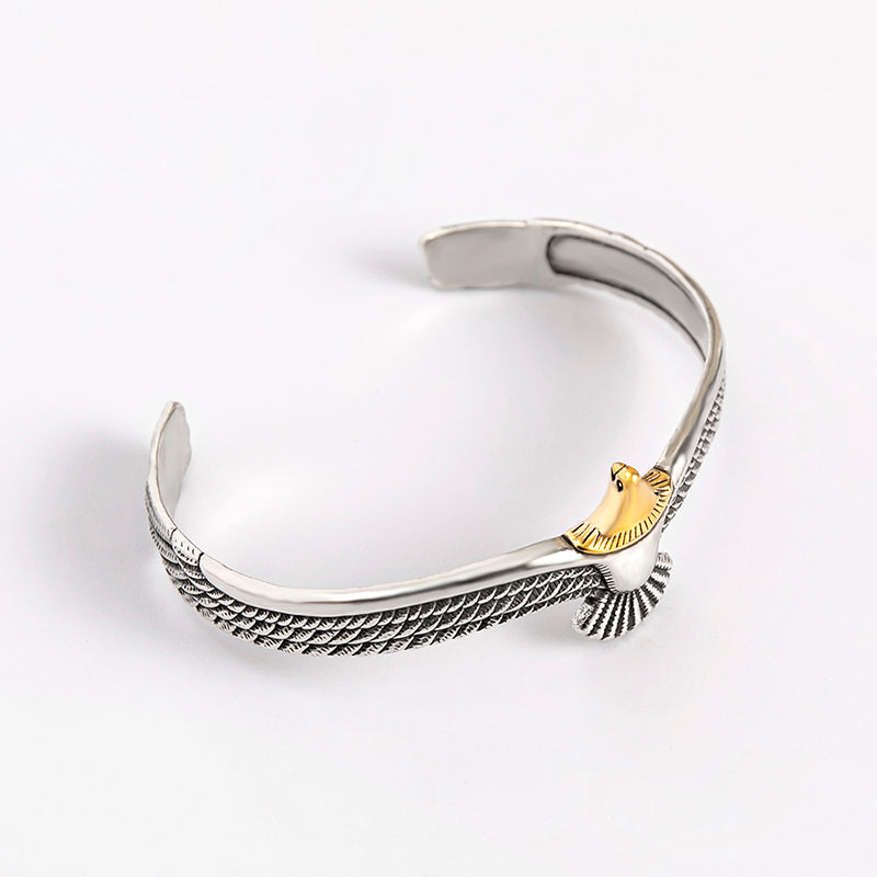 Viking Eagle Cuff Bracelet for Men | Nordic Bangle | Elvarina