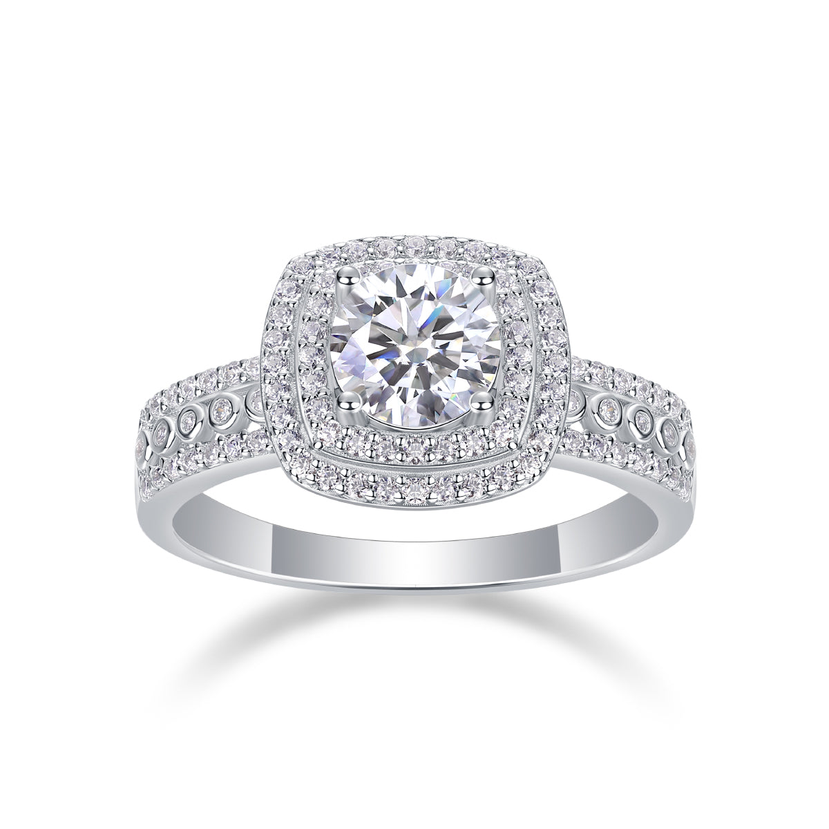 Moissanite Wedding Ring | 1ct S925 Silver | Elvarina