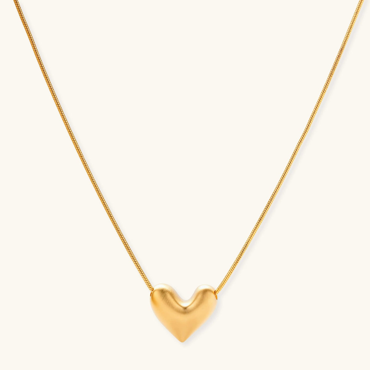 Heart Pendant Necklace | 18K Gold-Plated Silver – Elvarina