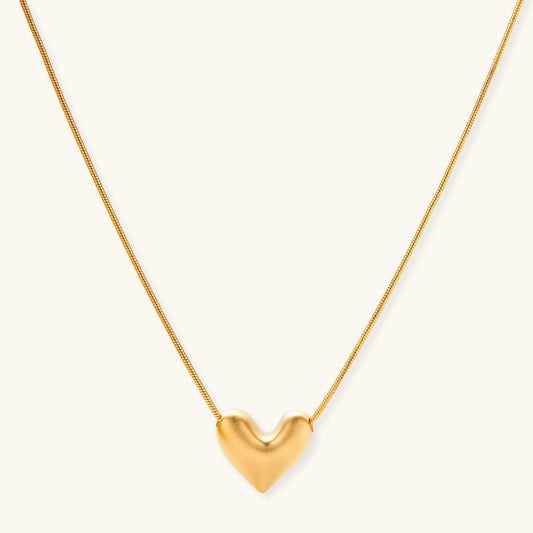 Heart Pendant Necklace | 18K Gold-Plated Silver – Elvarina