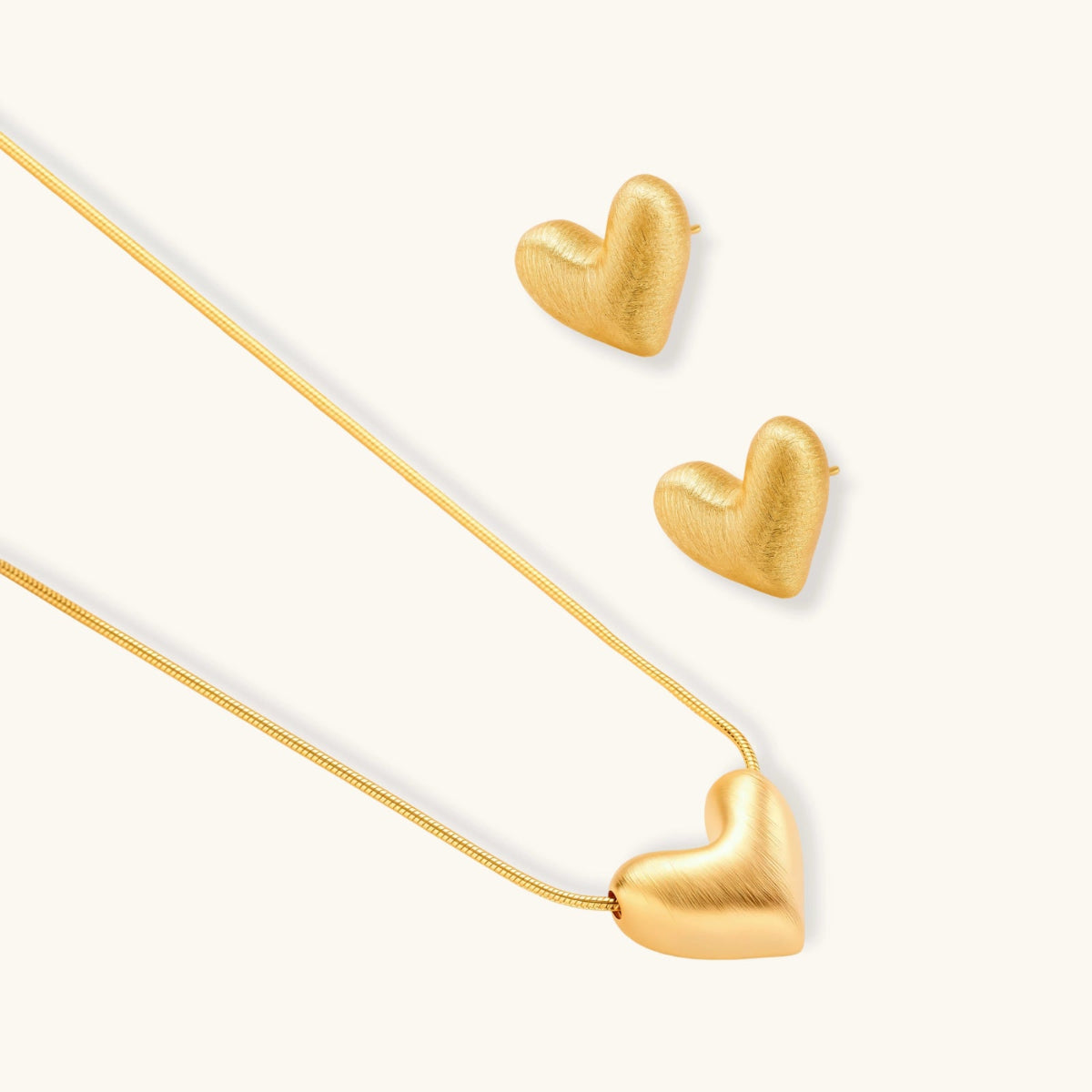 Heart Pendant Necklace | 18K Gold-Plated Silver – Elvarina