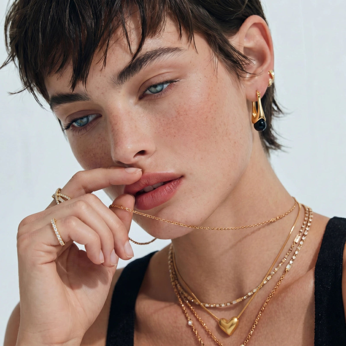 Heart Pendant Necklace | 18K Gold-Plated Silver – Elvarina
