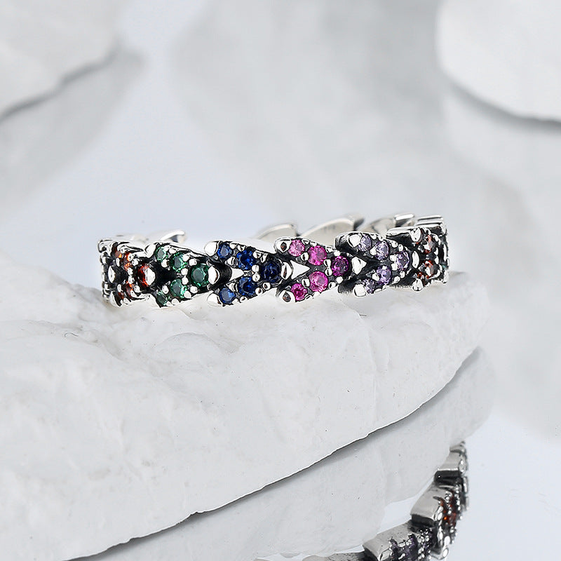 925 Sterling Silver Ear Heart Ring | Cool Personality Style | Elvarina