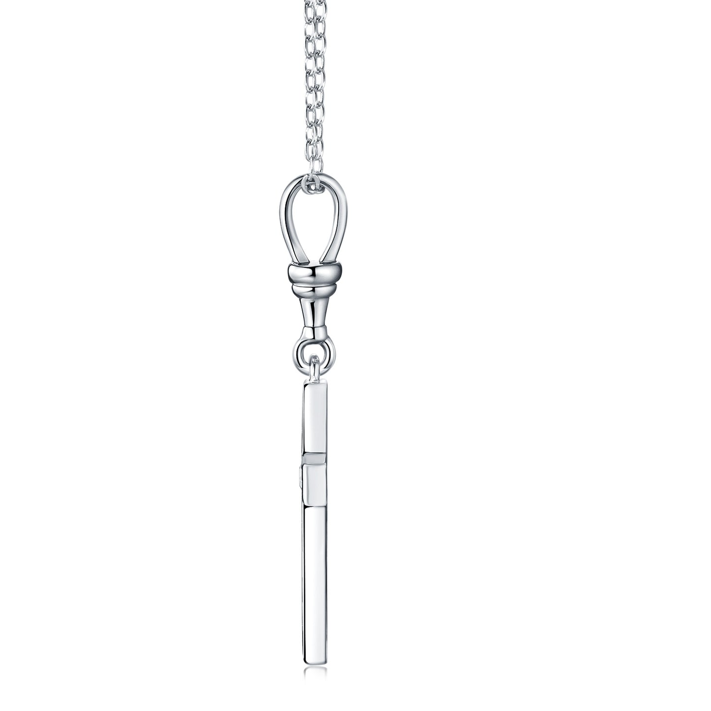 Minimalist Morganite Teardrop Necklace | 925 Silver | Elvarina