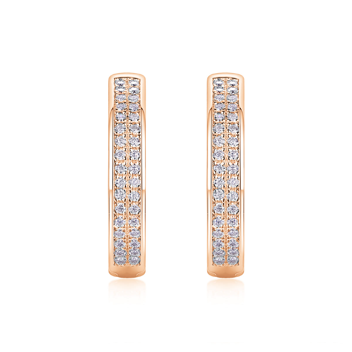 Moissanite Stud Earrings | 925 Silver | Gold & Rose Gold | Elvarina