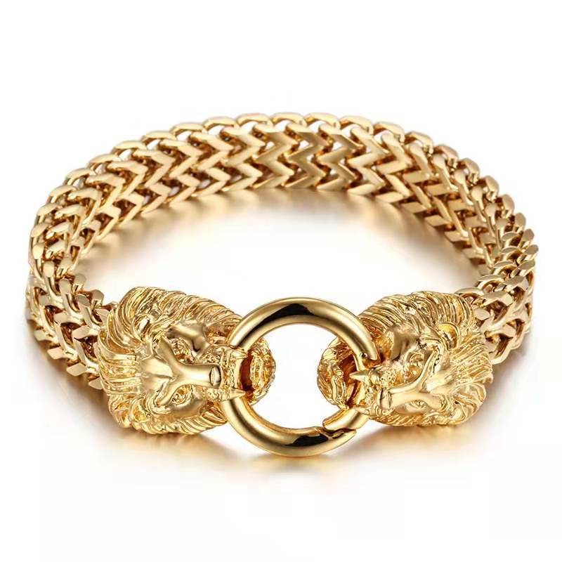 Titanium Steel Animal Head Bracelet for Men | Elvarina