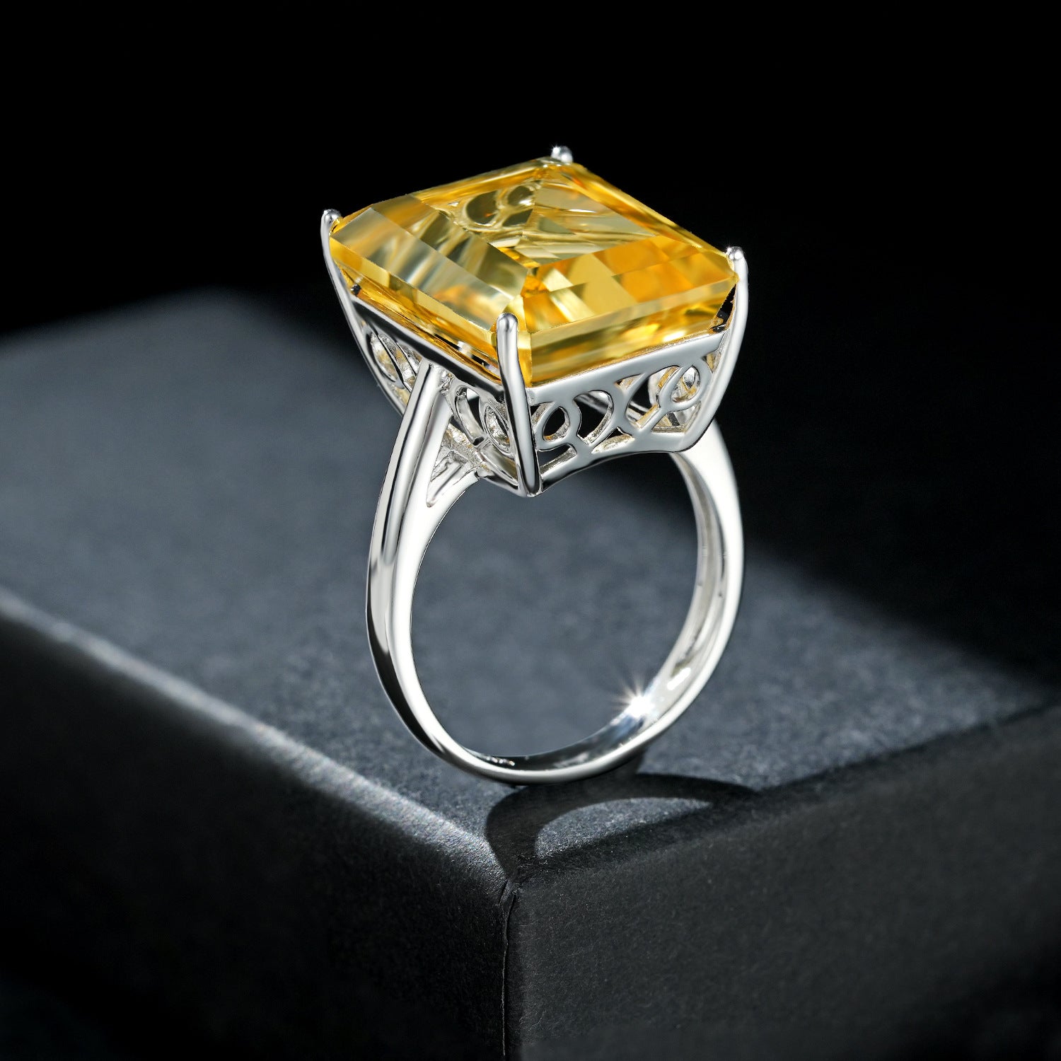 Natural Topaz Ring | S925 Sterling Silver | Elvarina