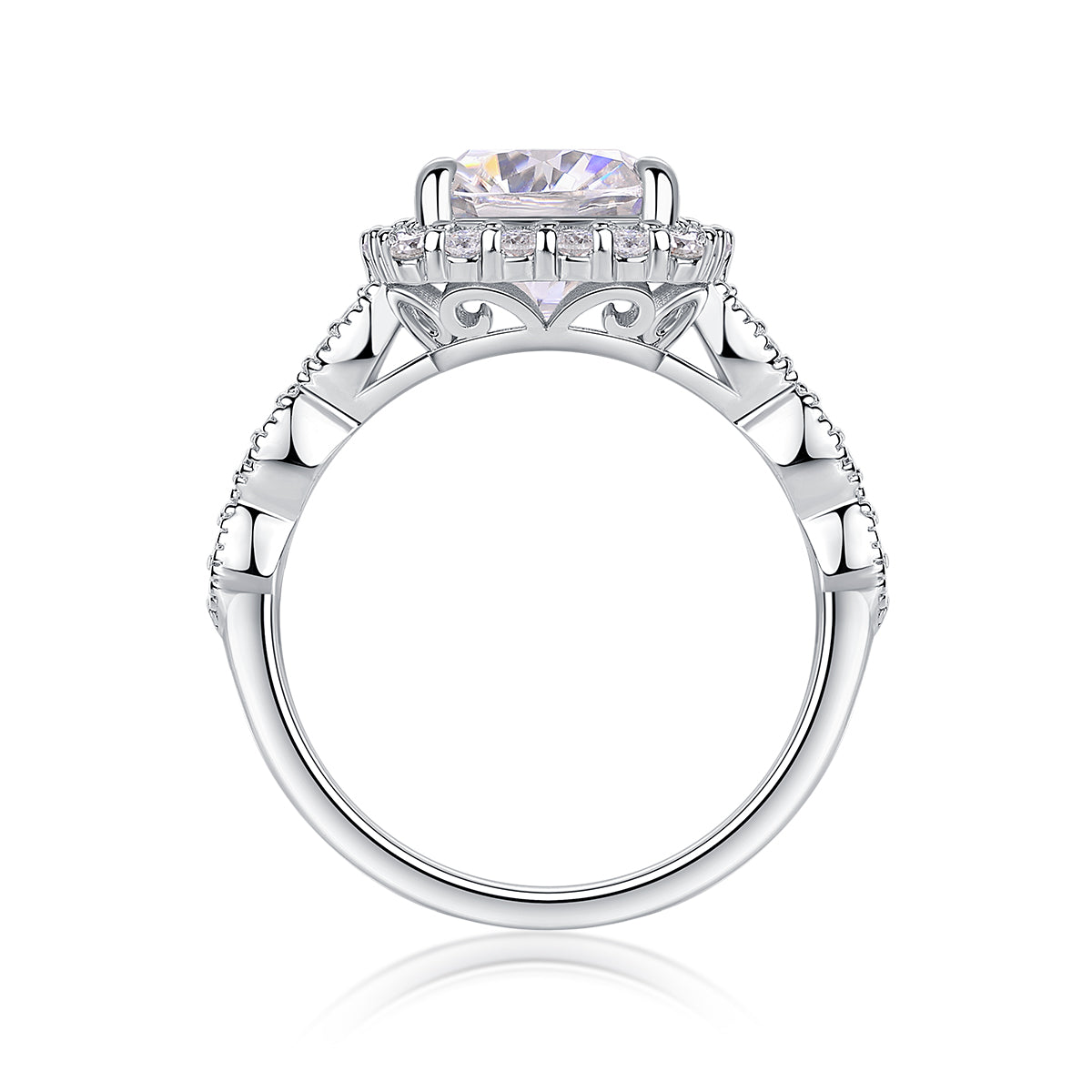 Square Moissanite Ring | S925 Silver | Elvarina