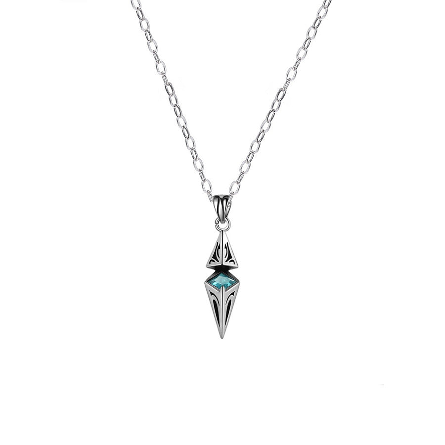925 Silver Starlight Geometric Pendant Necklace | Elvarina