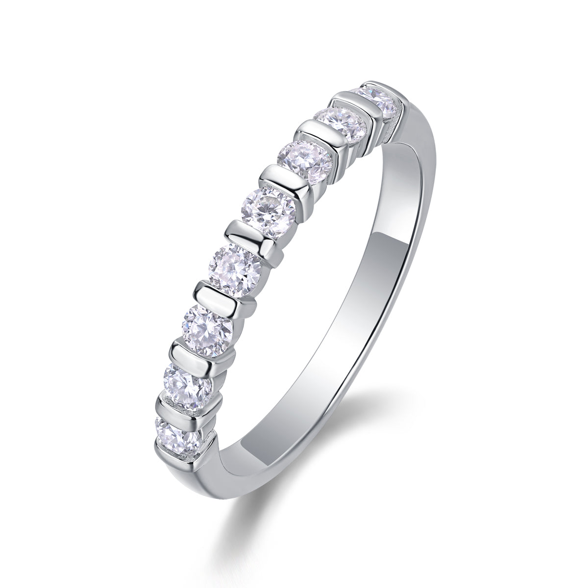 Moissanite Wedding Ring | 925 Silver | Gold & Rose Gold | Elvarina