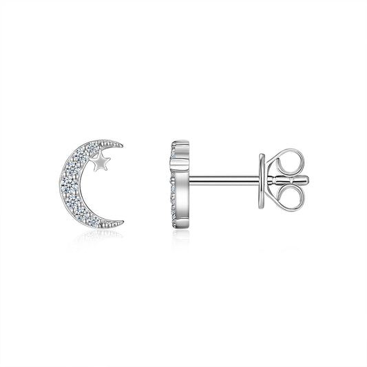 Minimalist Morganite Stud Earrings | 925 Silver | Elvarina