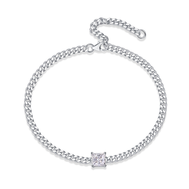 Moissanite Bracelet | S925 Silver & Platinum | Elvarina