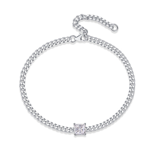 Moissanite Bracelet | S925 Silver & Platinum | Elvarina