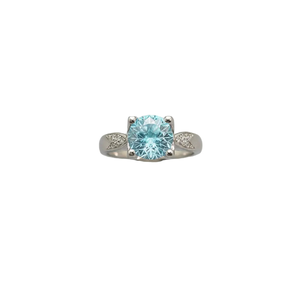 Paraiba Firework Cut Ring | Diamond Setting | Elvarina