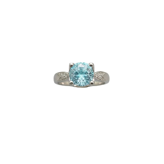 Paraiba Firework Cut Ring | Diamond Setting | Elvarina
