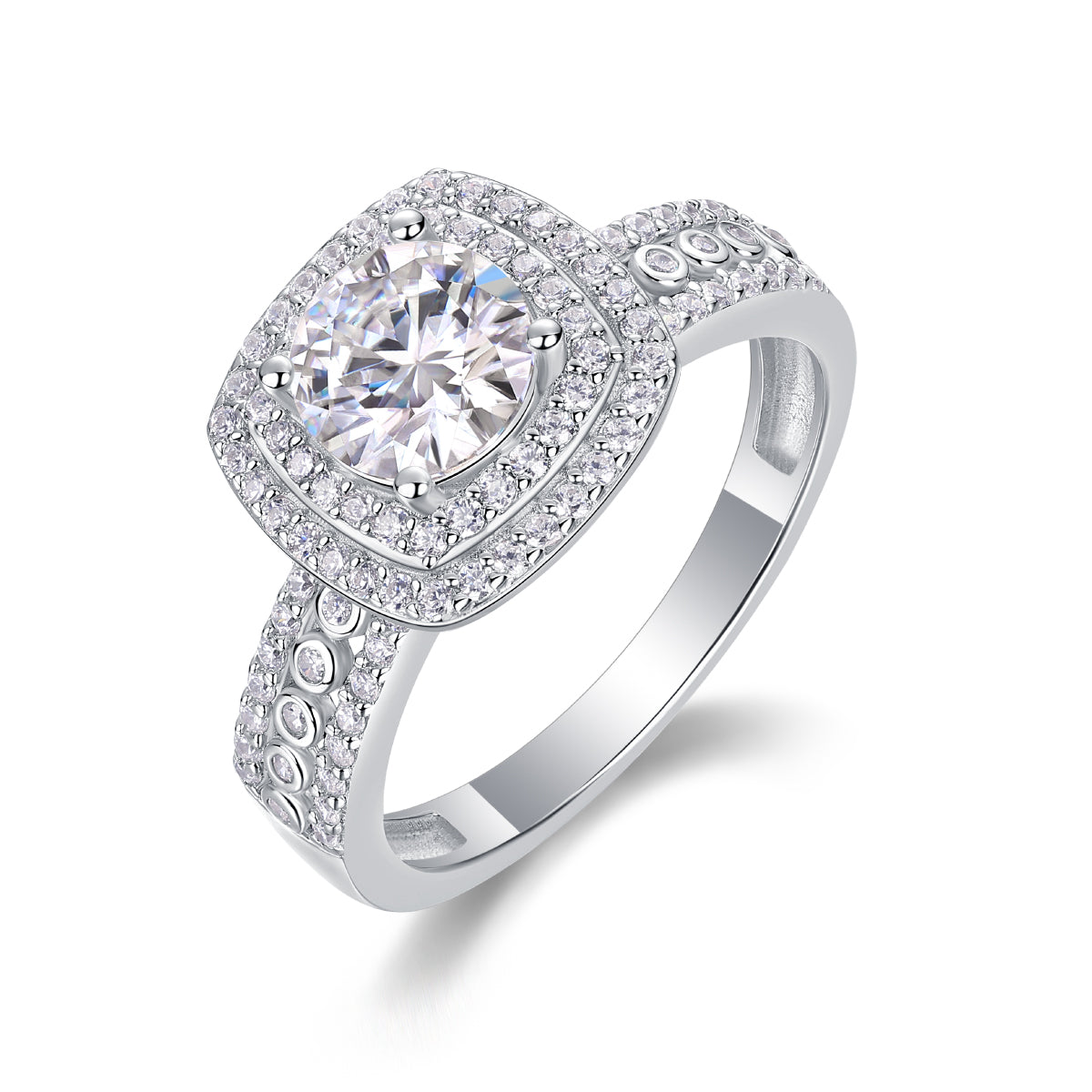 Moissanite Wedding Ring | 1ct S925 Silver | Elvarina