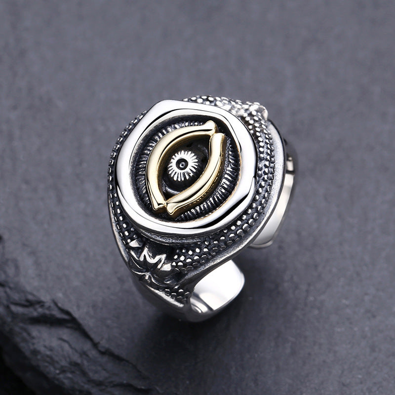 925 Silver Eye of God Ring | Unisex | Elvarina