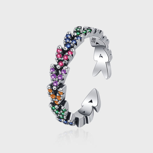 925 Sterling Silver Ear Heart Ring | Cool Personality Style | Elvarina