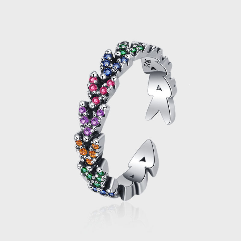 Ear Heart Ring in 925 Silver