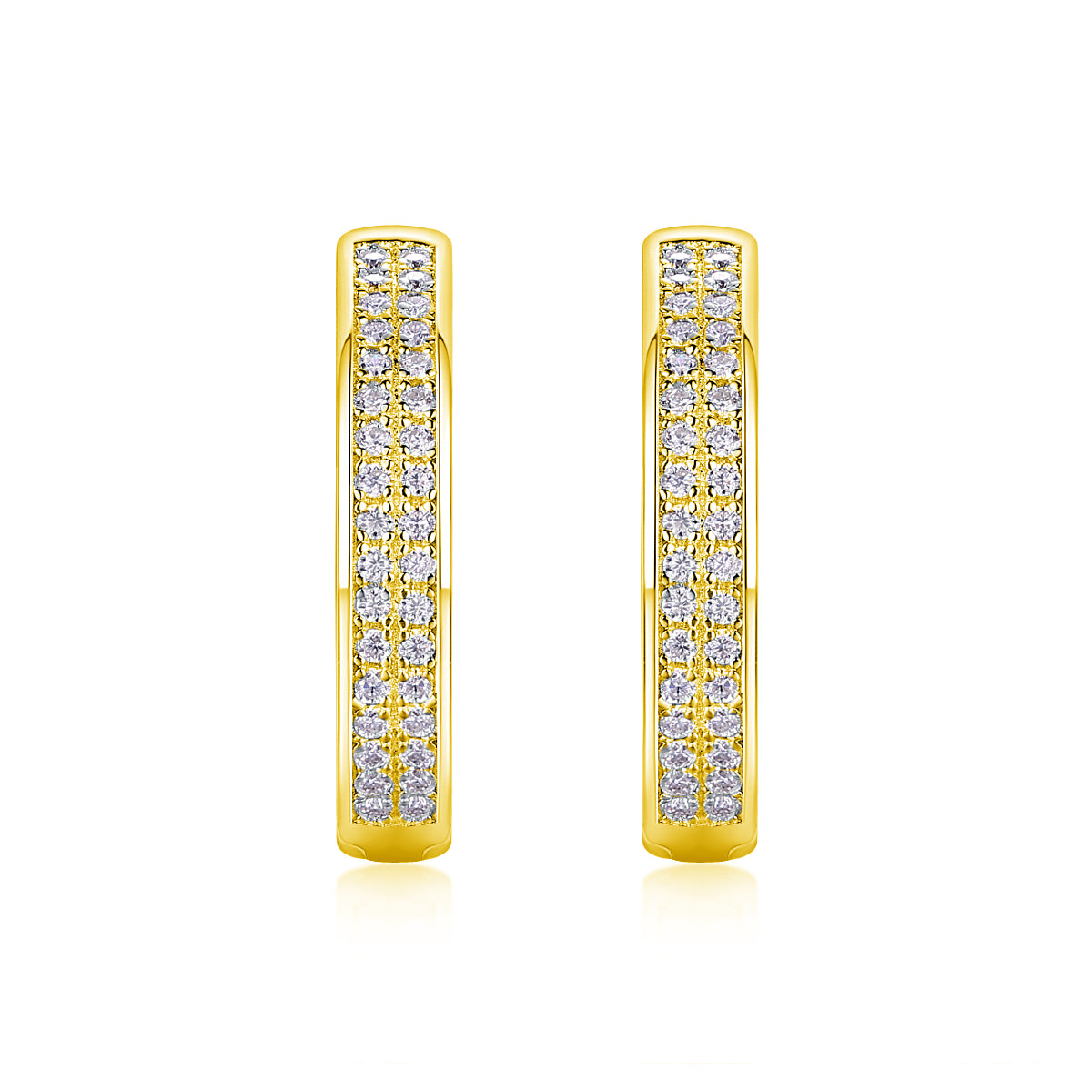 Moissanite Stud Earrings | 925 Silver | Gold & Rose Gold | Elvarina