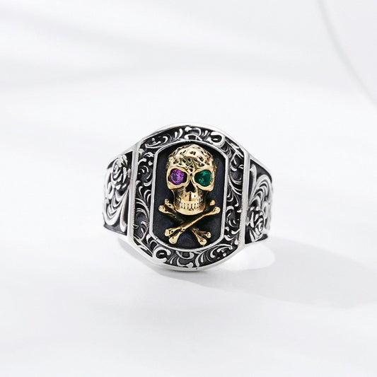 925 Sterling Silver Skull Ring | Unisex | Elvarina