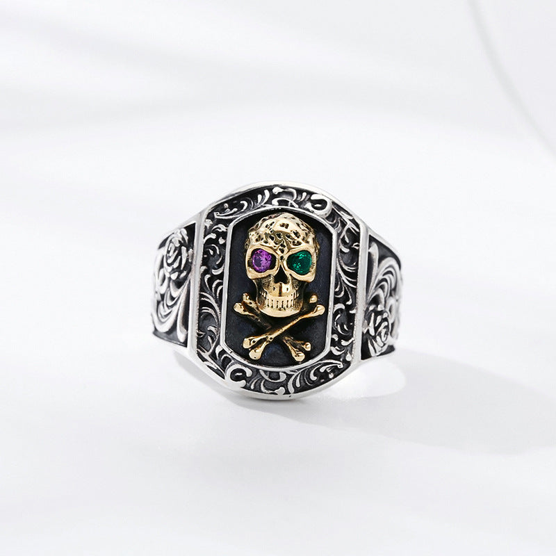925 Sterling Silver Skull Ring | Unisex | Elvarina