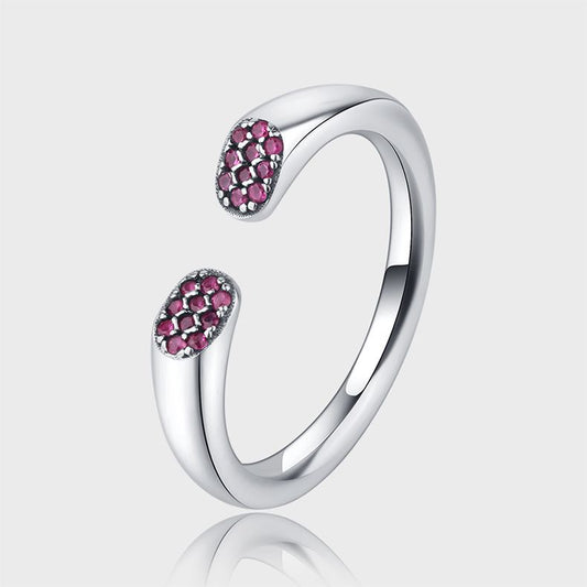 Brilliant Rose Set Ring in S925 Sterling Silver/ Elvarina