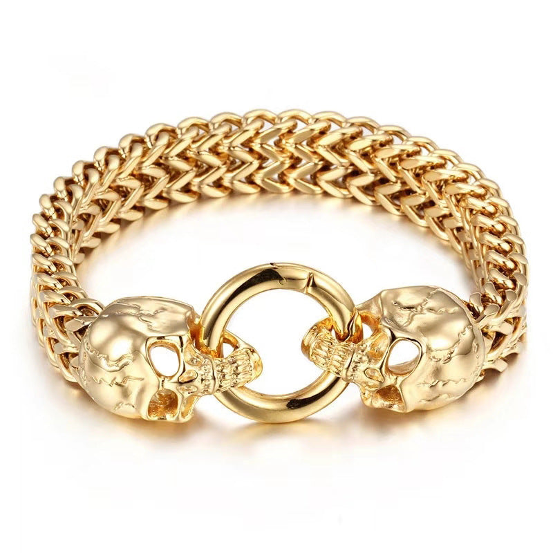 Titanium Steel Animal Head Bracelet for Men | Elvarina