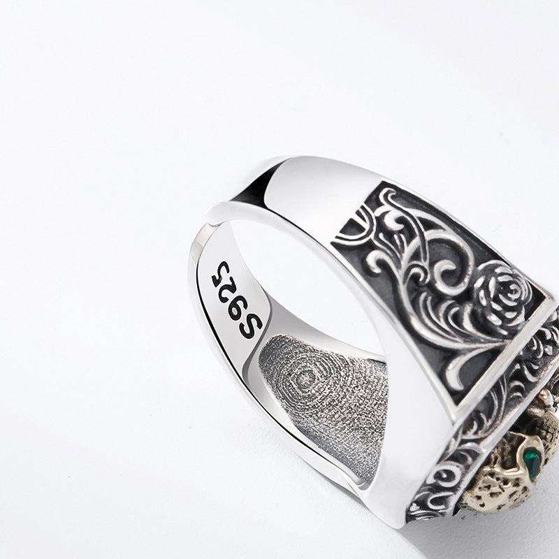 925 Sterling Silver Skull Ring | Unisex | Elvarina
