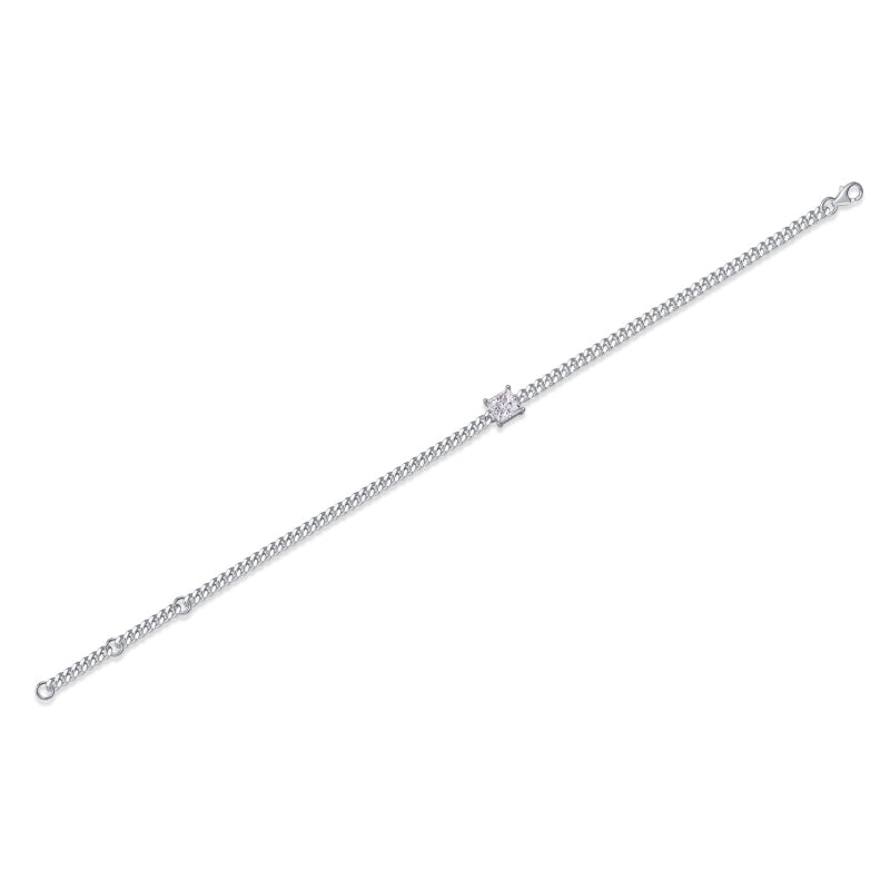 Moissanite Bracelet | S925 Silver & Platinum | Elvarina