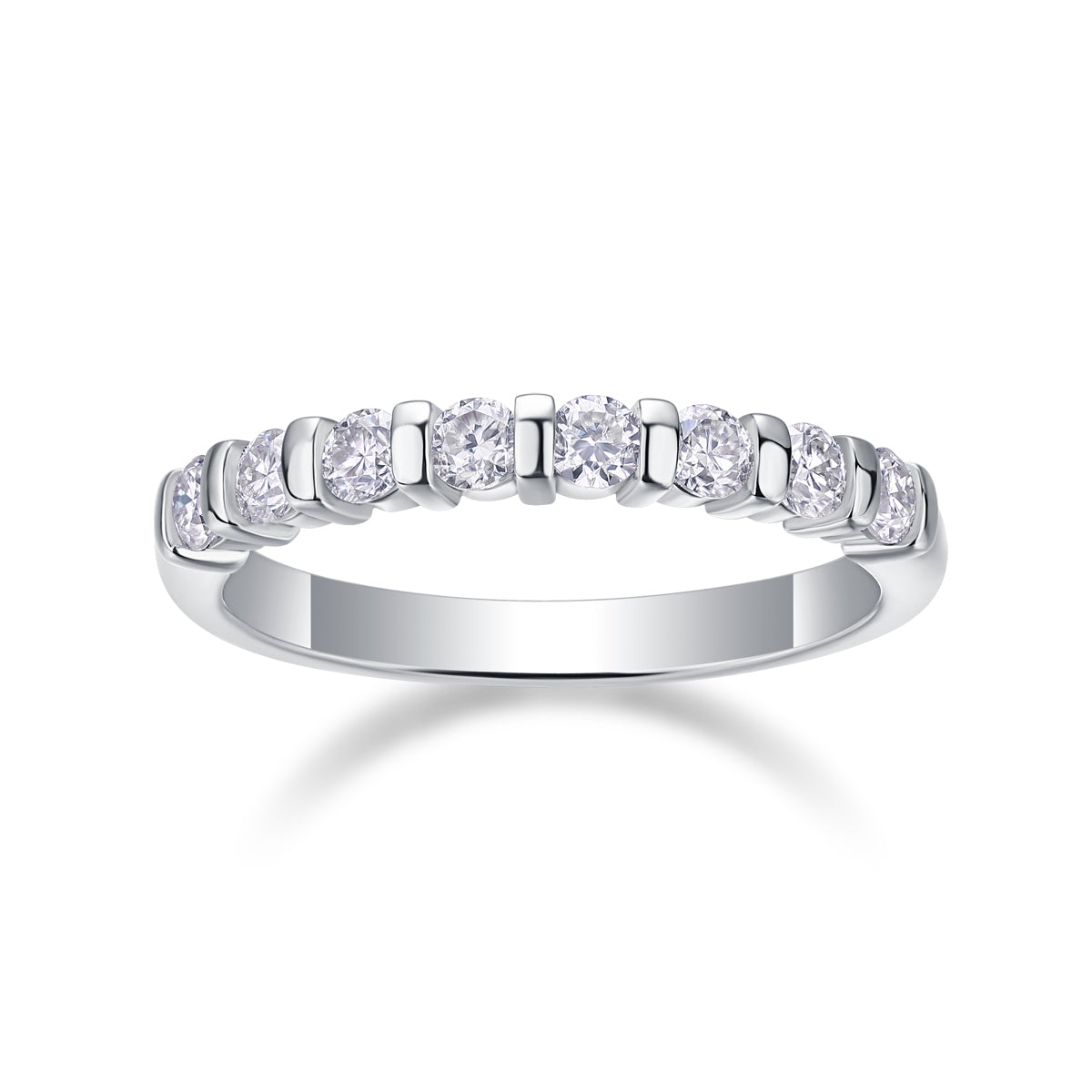 Moissanite Wedding Ring | 925 Silver | Gold & Rose Gold | Elvarina