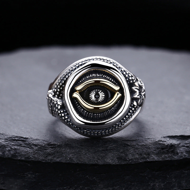 925 Silver Eye of God Ring | Unisex | Elvarina