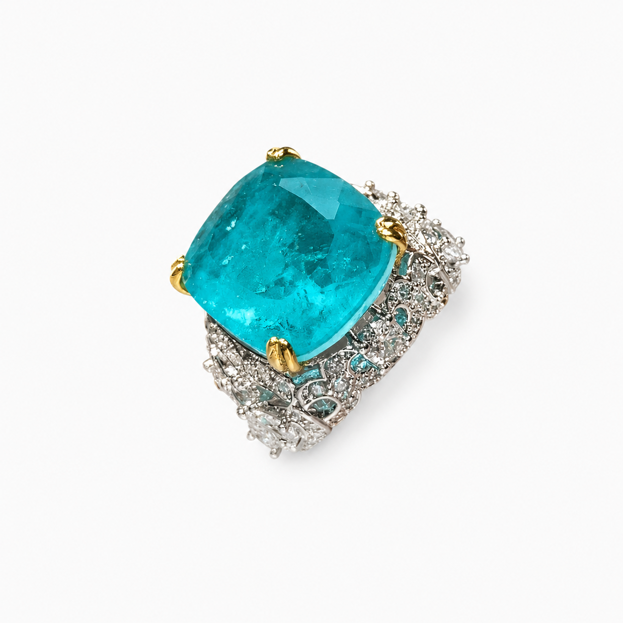 Sapphire & Paraiba Tourmaline Ring | Elvarina