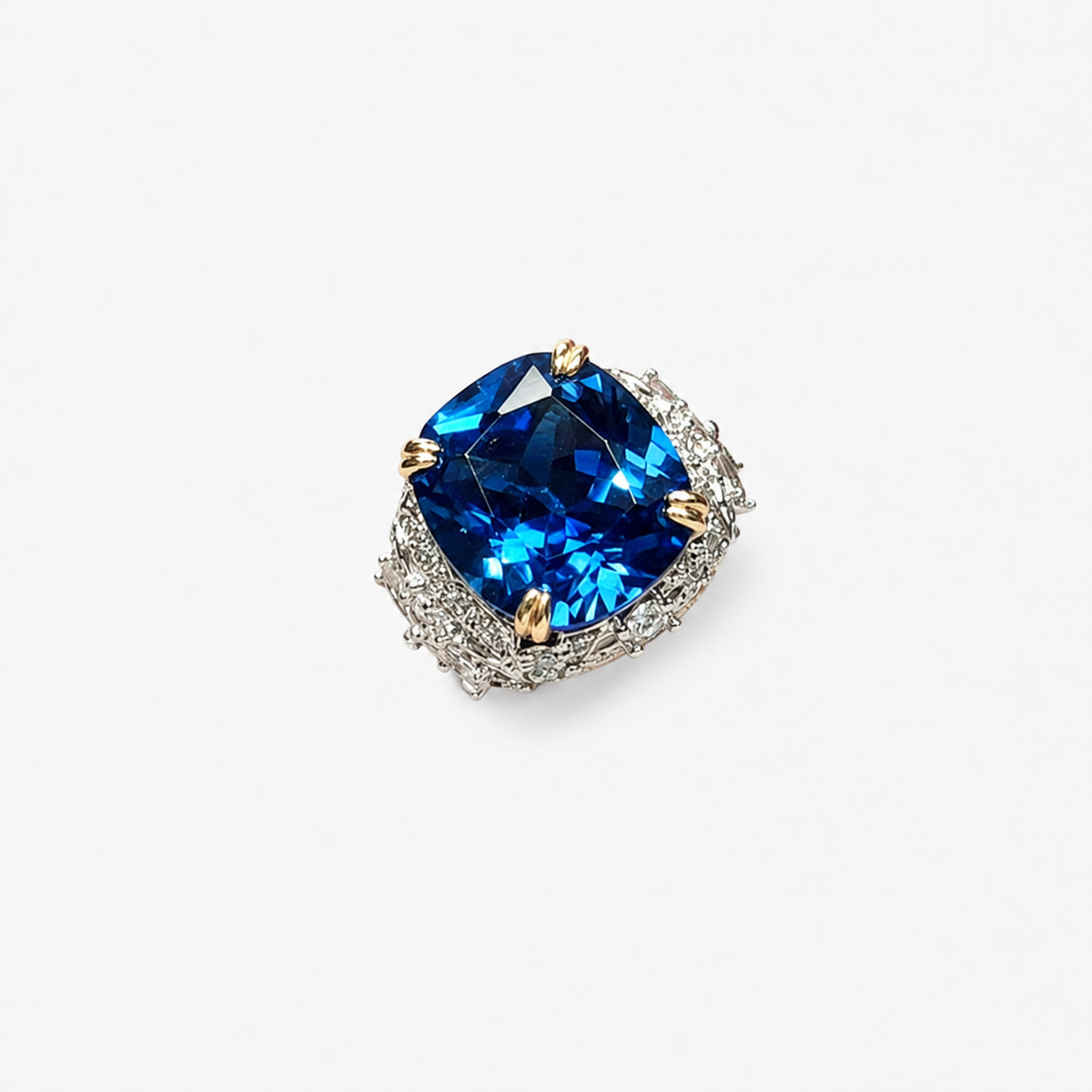 Sapphire & Paraiba Tourmaline Ring | Elvarina