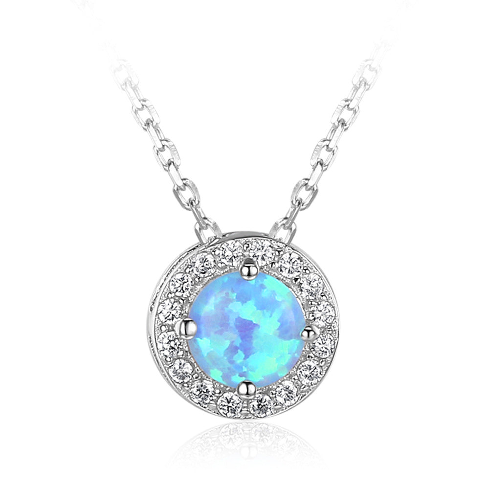 925 Sterling Silver Gem Jewelry Set Earrings Necklace Ring | Elvarina