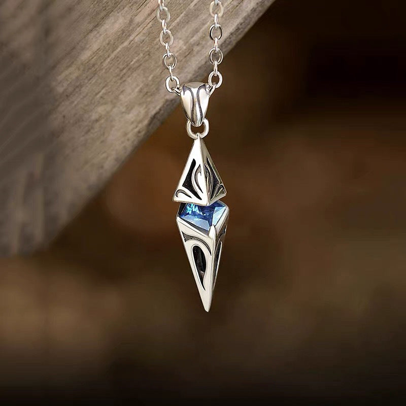925 Silver Starlight Geometric Pendant Necklace | Elvarina