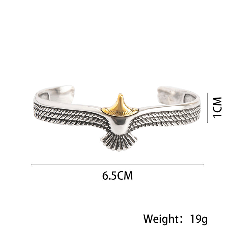 Viking Eagle Cuff Bracelet for Men | Nordic Bangle | Elvarina