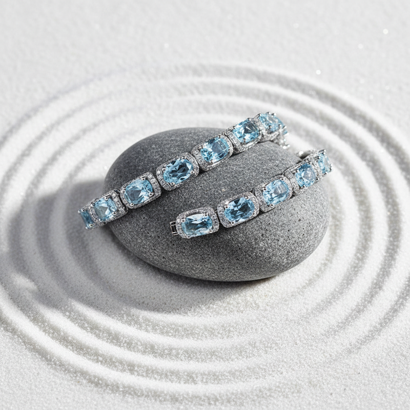 Aquamarine Bracelet - Zen Garden