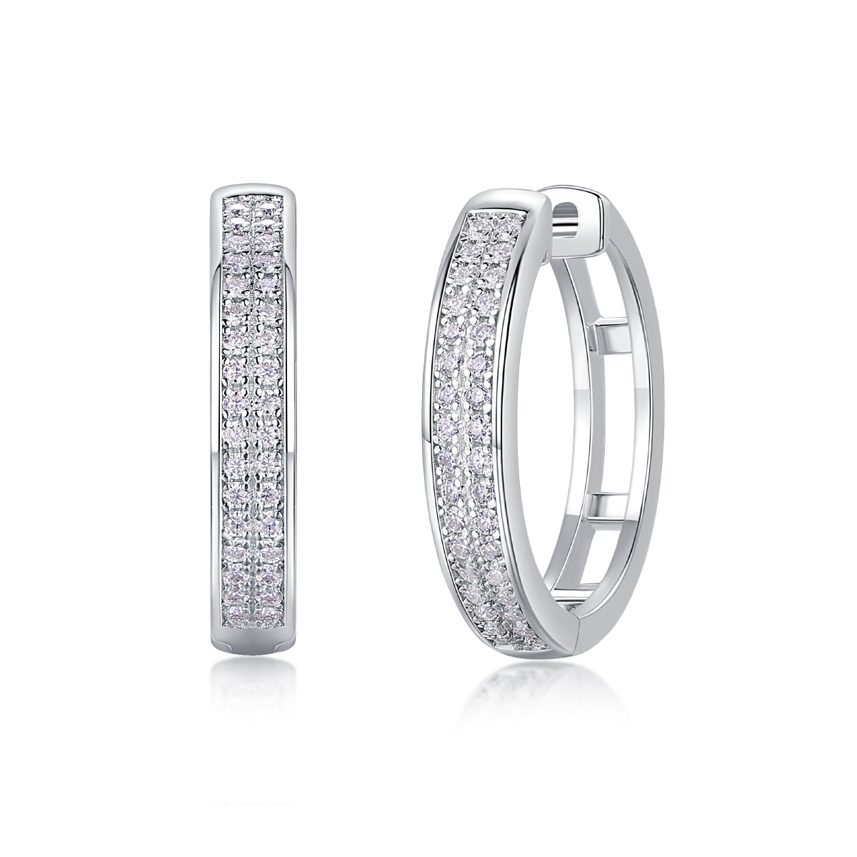 Moissanite Stud Earrings | 925 Silver | Gold & Rose Gold | Elvarina