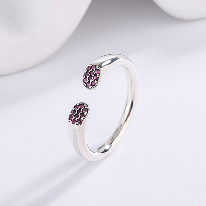 Brilliant Rose Set Ring in S925 Sterling Silver/ Elvarina
