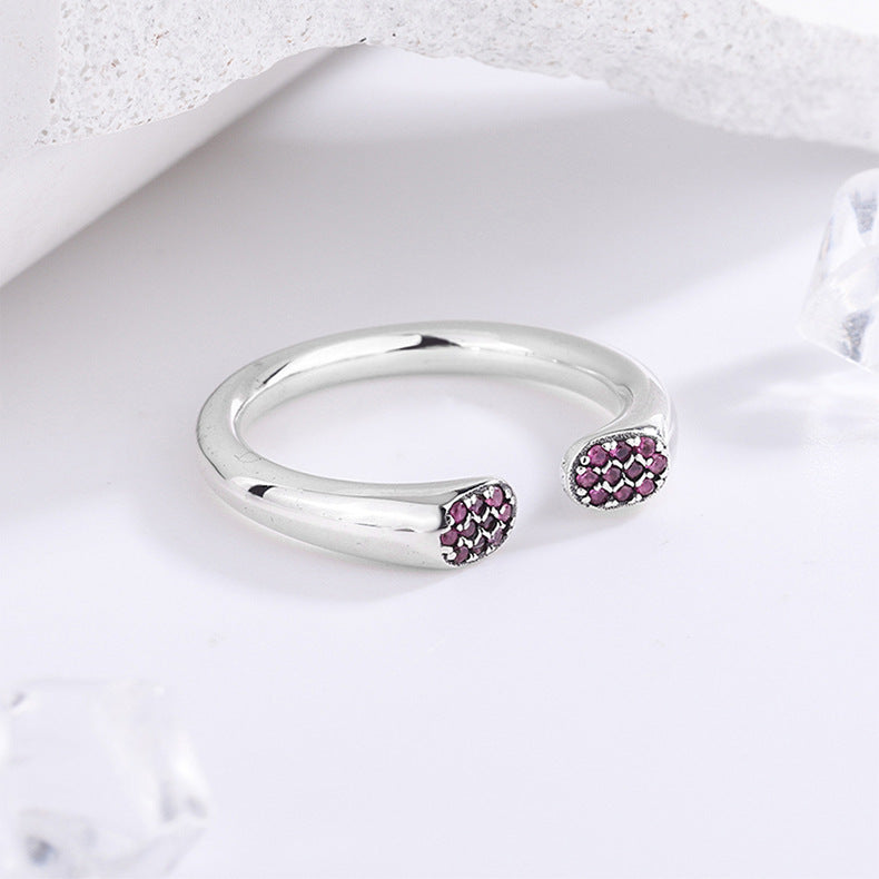 Brilliant Rose Set Ring in S925 Sterling Silver/ Elvarina