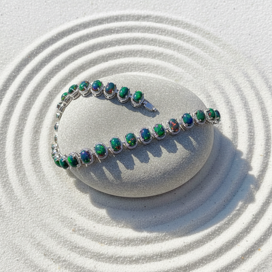 Black Opal Bracelet - Zen Garden